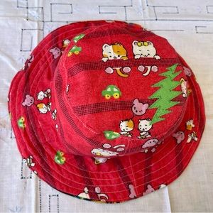 Patchwork bucket hat kitty bolt stealie syf grateful phish donuts ⭕️♻️🐾⚡️